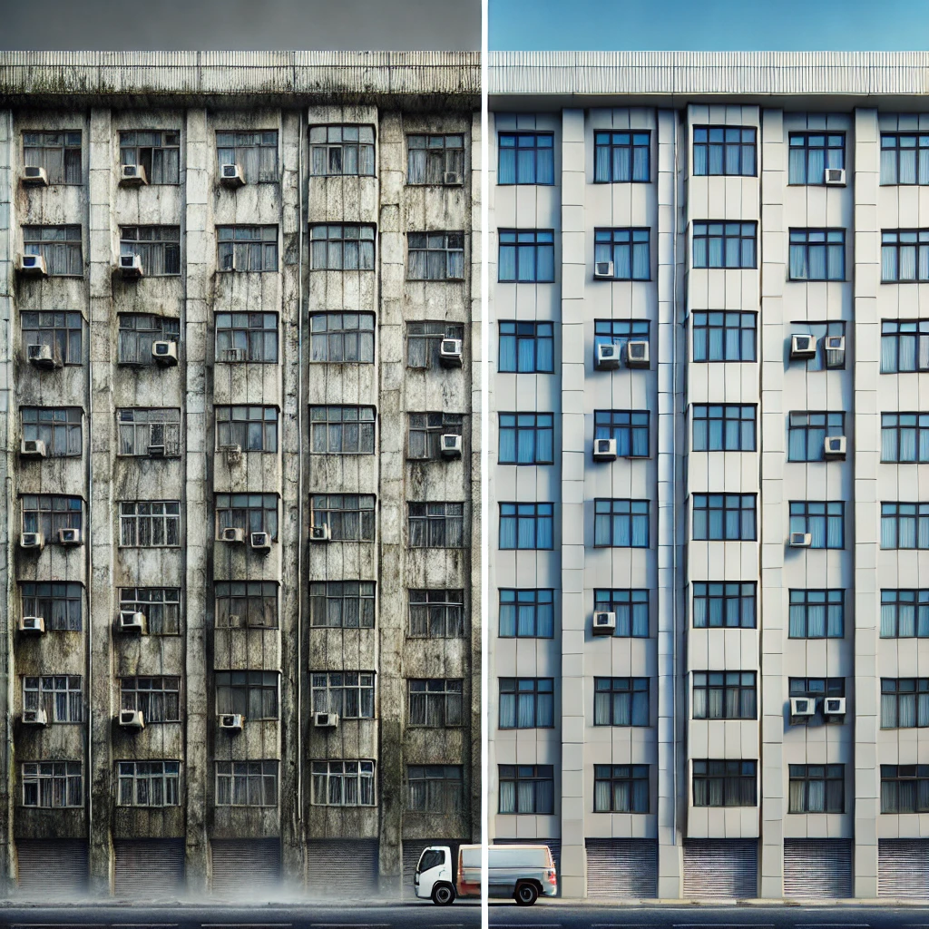 Cennik mycia elewacji