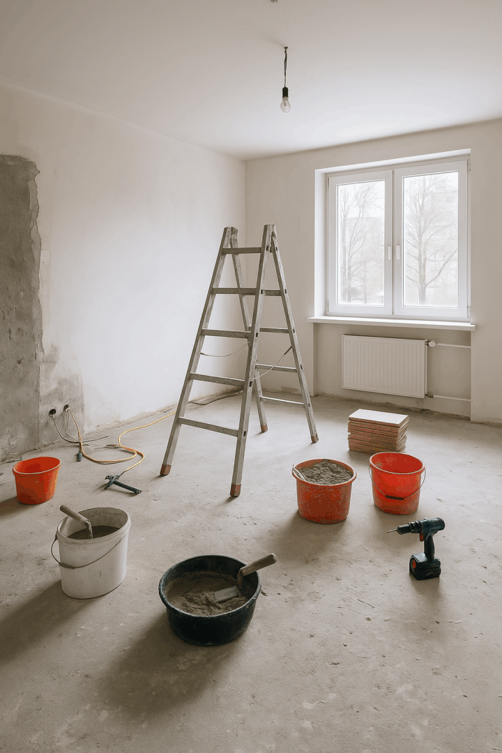 Remont mieszkania cena za m2 robocizna bez materiału 2025