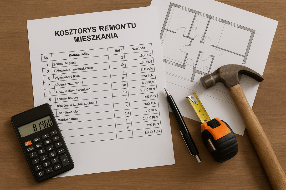 Kosztorys remontu mieszkania Warszawa