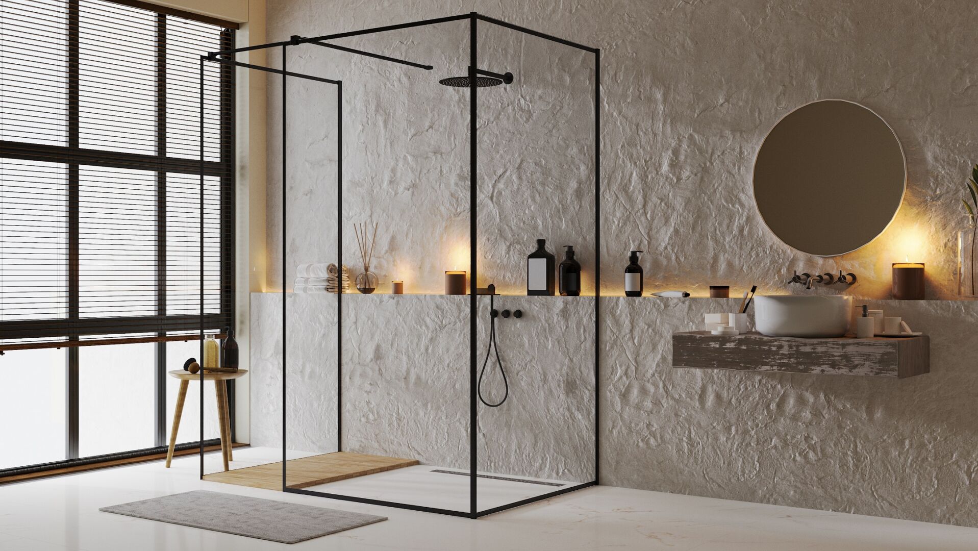 prysznic walk-in